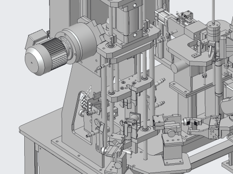 Automatic rotor welding detection workbench 3D मॉडल