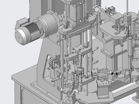 Automatic rotor welding detection workbench 3D Model