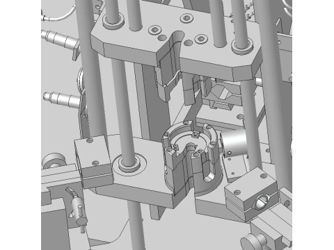 Automatic rotor welding detection workbench 3D Model