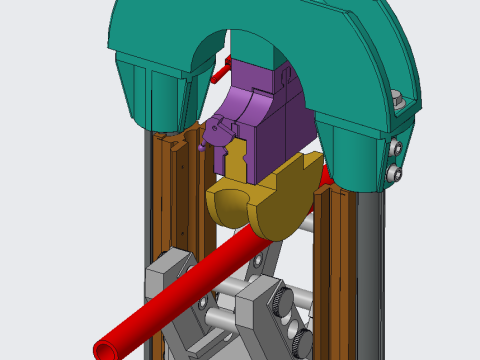Automatic steel pipe bending machine 3Dモデル