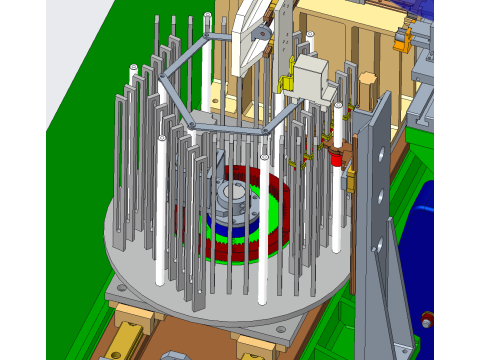 Ballast stamping T-piece assembly production line 3D Model