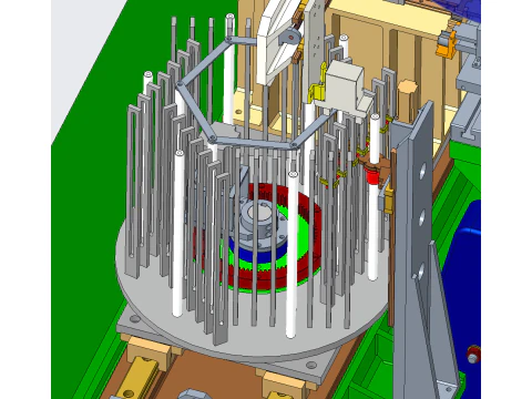 Ballast stamping T-piece assembly production line 3D Model