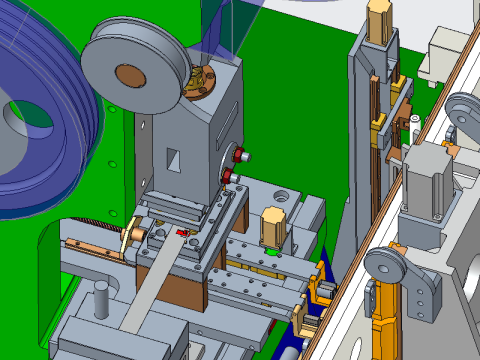 Ballast stamping T-piece assembly production line 3D Model