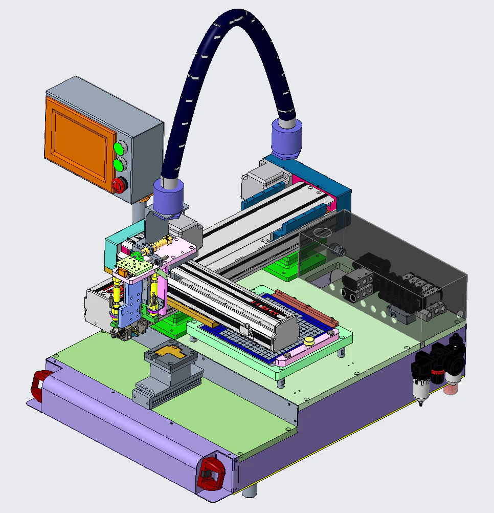 Soft glue pasting machine 3D Model .c4d .max .obj .3ds .fbx .stl .blend 