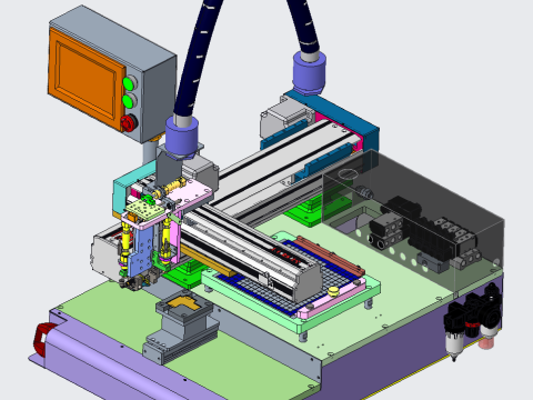 Soft glue pasting machine Model 3D
