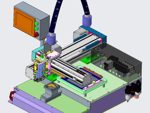 Yumuşak tutkal yapıştırma makinesi 3D Model