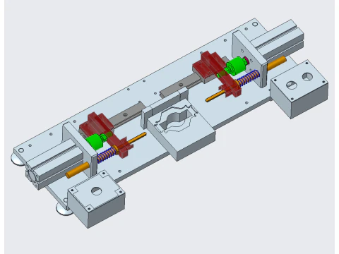 Tool for installing motor carbon brushes 3D Model