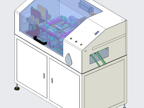 Aparelho de detec&ccedil;&atilde;o automatizado Modelo 3D