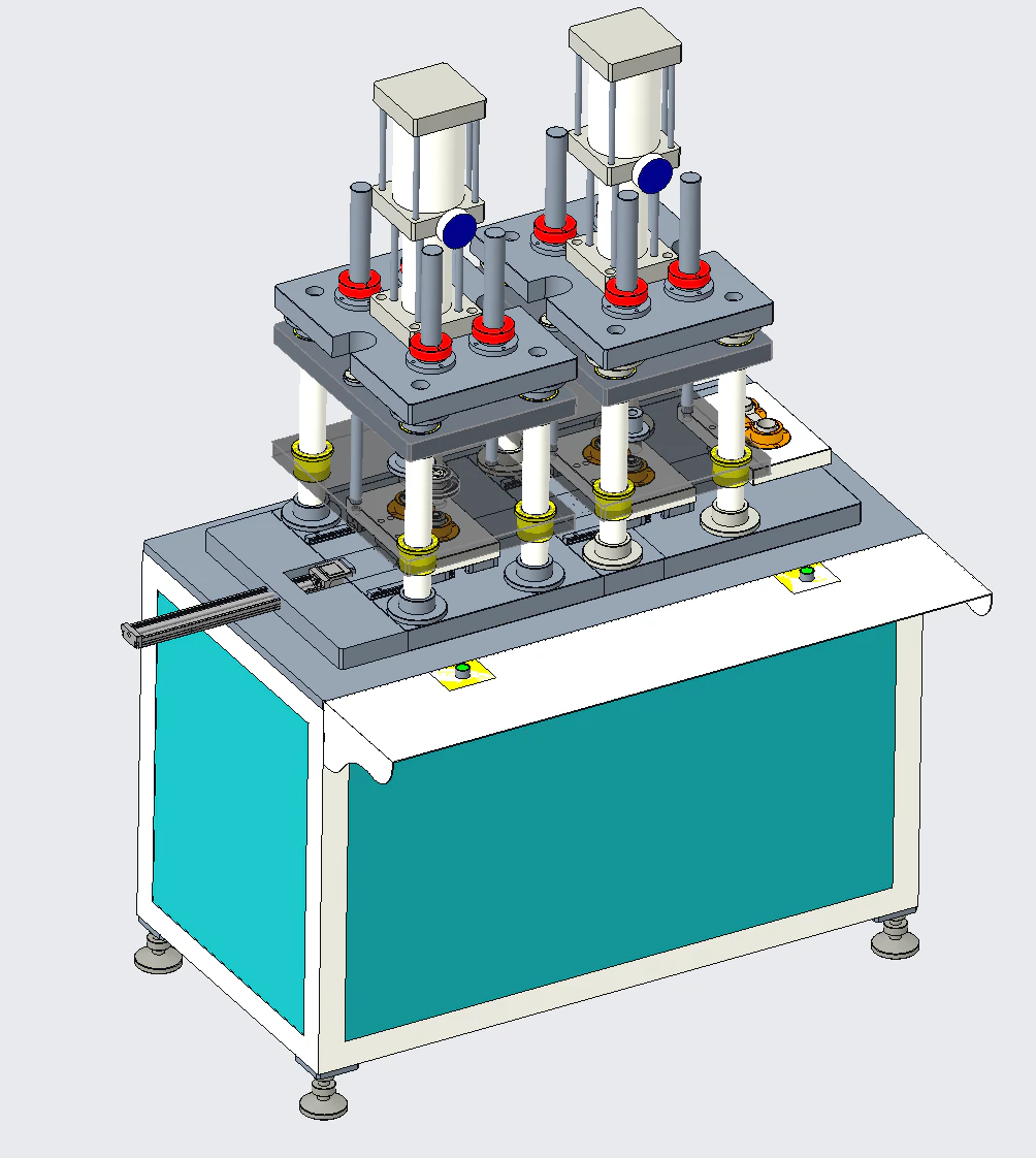 Automatic pressing machine 3D Model .c4d .max .obj .3ds .fbx .stl .blend