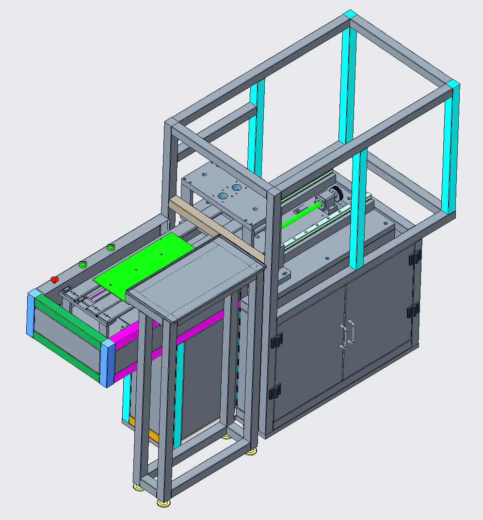 Circuit board servo punching machine PROE 3D Model .c4d .max .obj .3ds .fbx .stl .blend