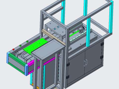Circuit board servo punching machine PROE Modelo 3D