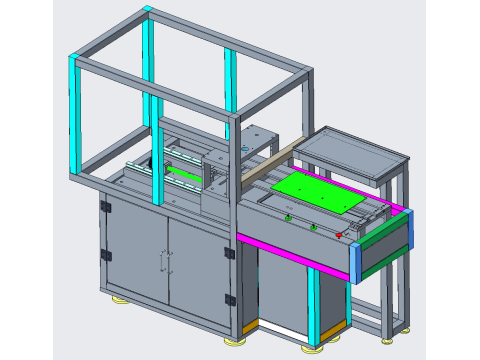 Circuit board servo punching machine PROE Modelo 3D