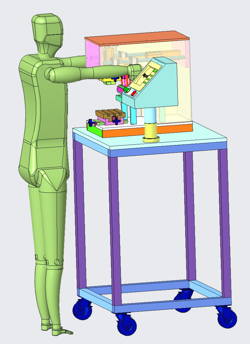 Pad printing machine Modelo 3D .c4d .max .obj .3ds .fbx .stl .blend