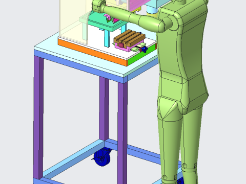 Pad printing machine Modelo 3D
