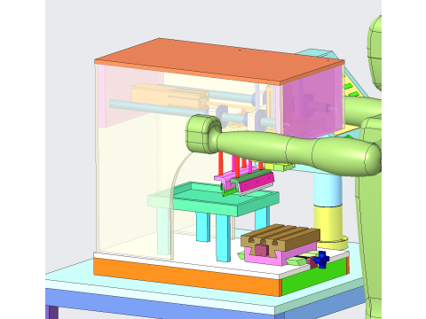 Pad printing machine Modelo 3D