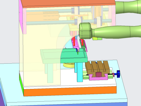 Pad printing machine Modelo 3D
