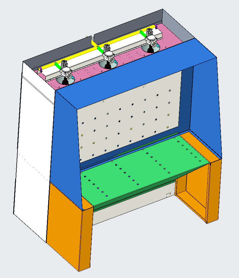 Pulse filter cartridge dust removal equipment 3D Model .c4d .max .obj .3ds .fbx .stl .blend 