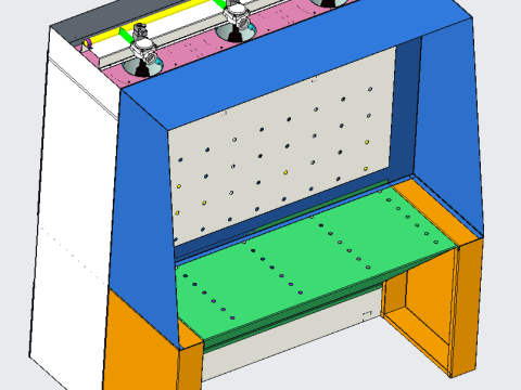 Pulse filter cartridge dust removal equipment Modèle 3D