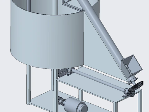 Seedling transplanting machine 3D Model