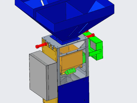 Machine principale de pes&eacute;e des couleurs Modèle 3D