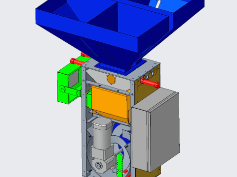 Weighing color master machine 3D Model