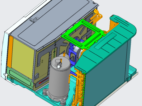 Weighing color master machine 3D 模型