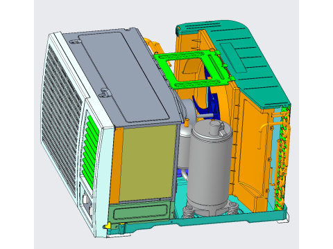 Weighing color master machine 3D 模型