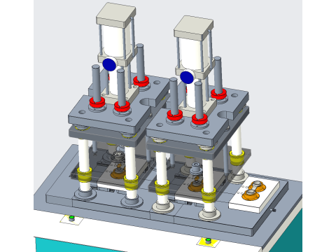 Automatic pressing machine for automobile hinge 3D Model