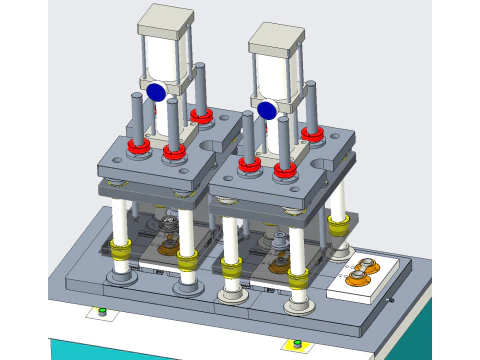 Máquina de prensagem automática para dobradiça de automóvel Modelo 3D