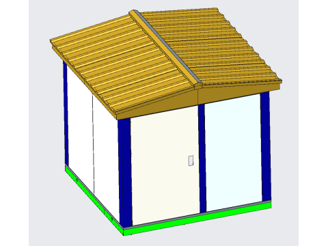 European-style box-type substation 3D Model
