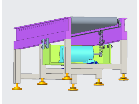 Roller conveyor Model 3D