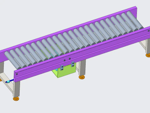 Roller conveyor 3D Model