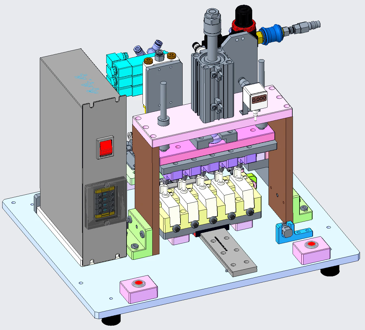 Cutting fixture for reversing rod 3D Model .c4d .max .obj .3ds .fbx .stl .blend 