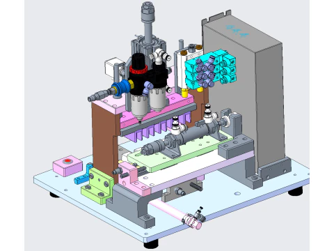 Cutting fixture for reversing rod 3D Model