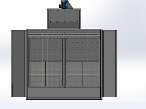 Closed paint spraying equipment 3D 模型