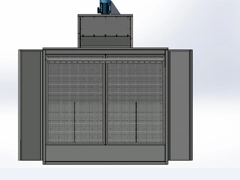 Closed paint spraying equipment 3D Model