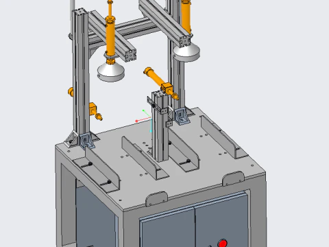Çift istasyonlu kaçak dedektörü 3D Model