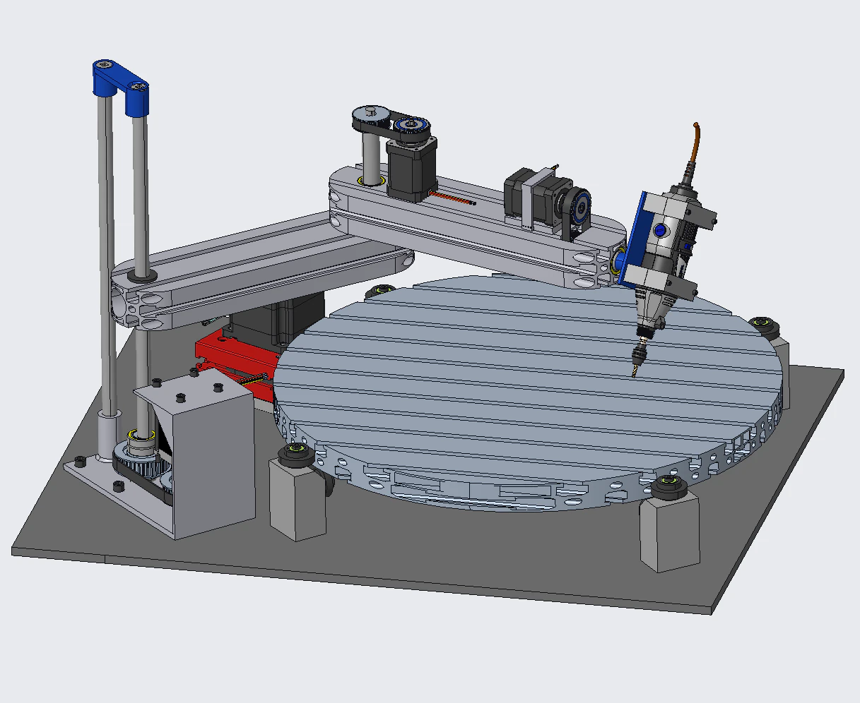 Multi-axis router 3D Model .c4d .max .obj .3ds .fbx .stl .blend 