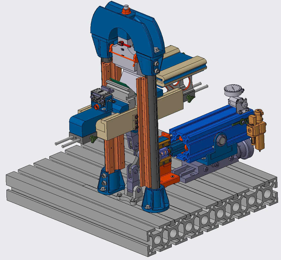 Multifunctional sheet metal bending and shearing machine 3D Model .c4d .max .obj .3ds .fbx .stl .blend 