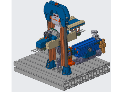 Multifunctional sheet metal bending and shearing machine 3D Model