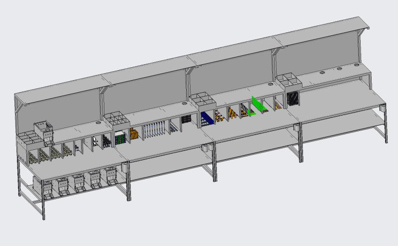 Multifunctional tooling table Model 3D .c4d .max .obj .3ds .fbx .stl .blend
