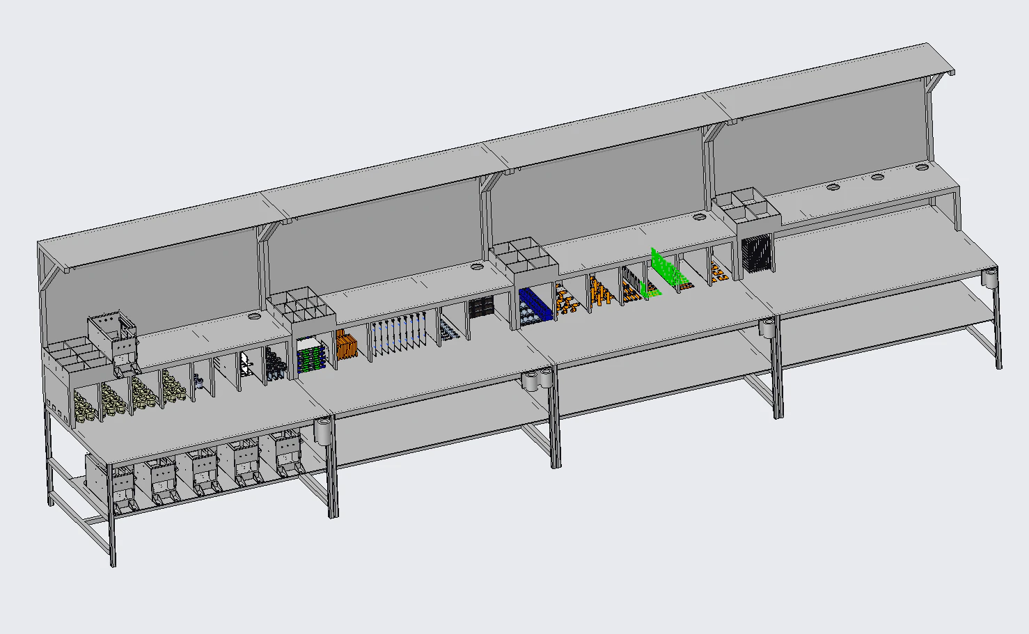 Multifunctional tooling table 3D Model .c4d .max .obj .3ds .fbx .stl .blend 