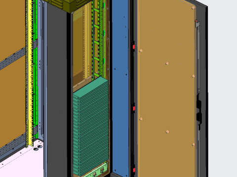 Outdoor communication cabinet Modelo 3D