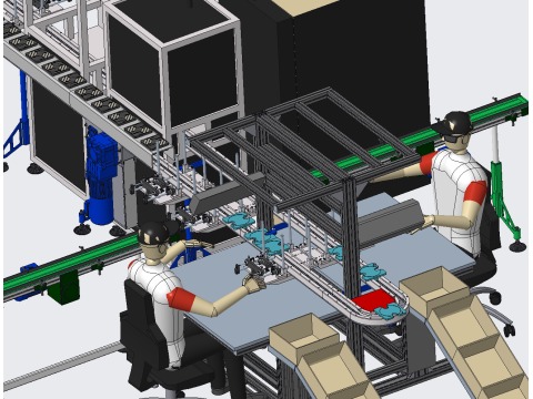 Parts packaging line equipment 3D 模型