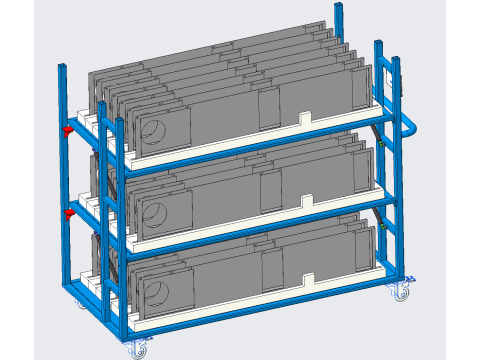 Air outlet adapter plate tool vehicle 3D Модель
