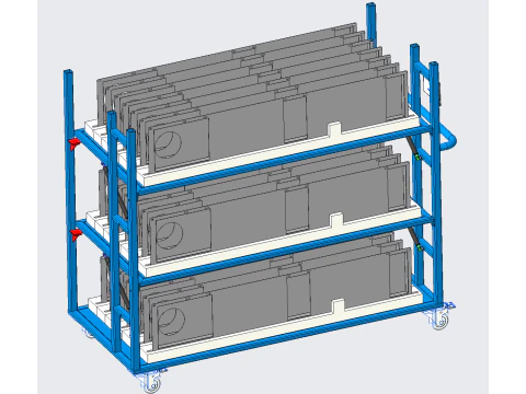 Veículo de ferramenta de placa adaptadora de saída de ar Modelo 3D