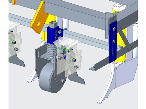 Alfalfa reseeder three-dimensional proe 3D Model