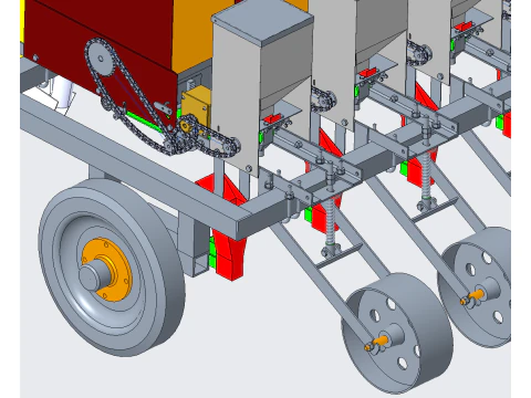Alfalfa reseeder three-dimensional proe 3D Model