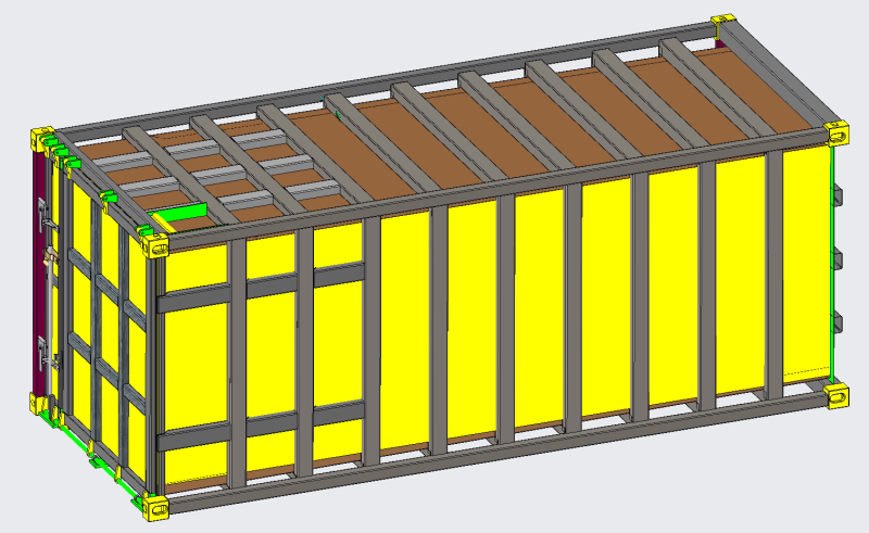 Bulk container Model 3D .c4d .max .obj .3ds .fbx .stl .blend