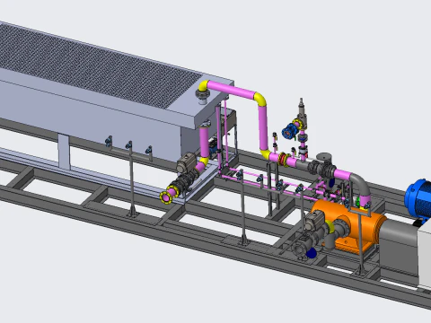 Unit pendingin PROE Model 3D